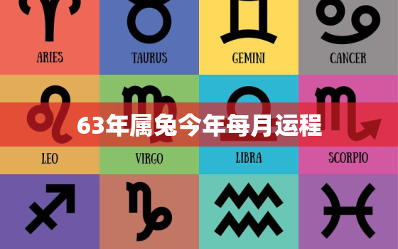 63年属兔今年每月运程，63年的兔2022年的每月运程怎样