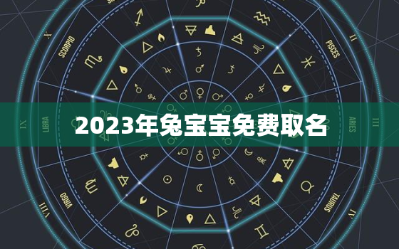 2023年兔宝宝免费取名，2023年兔宝宝取名李姓