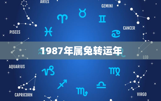 1987年属兔转运年，87年属兔转运方法