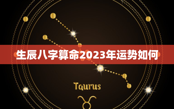 生辰八字算命2023年运势如何，2023年运势测算