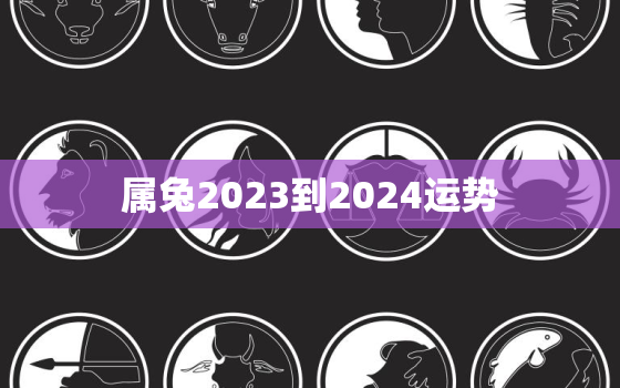 属兔2023到2024运势，2022年属兔下半年要出大事