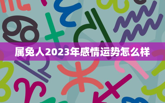 属兔人2023年感情运势怎么样，属兔人2023年感情运势怎么样呢