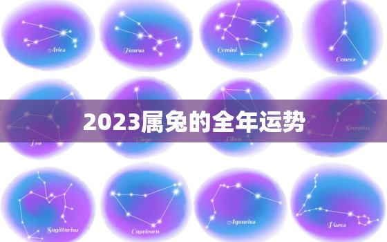 2023属兔的全年运势，2023属兔的全年运势1987
