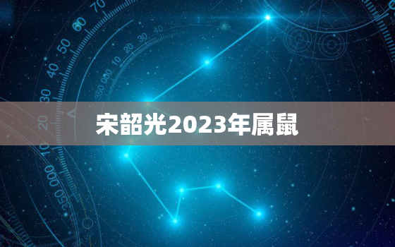 宋韶光2023年属鼠，2023年运势