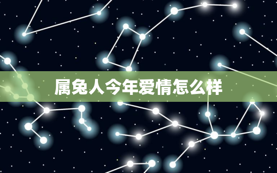 属兔人今年爱情怎么样，属兔的今年感情运怎么样