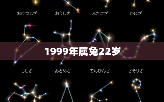 1999年属兔22岁，1999年属兔22岁桃花运