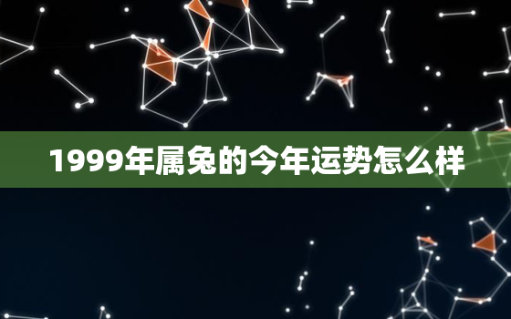 1999年属兔的今年运势怎么样，1999年属兔今年运程