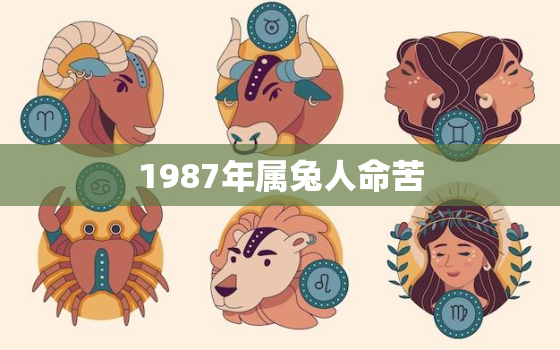 1987年属兔人命苦，1987年属兔命苦吗