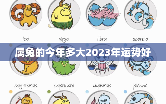 属兔的今年多大2023年运势好，属兔的今年多大2023年运势好呢