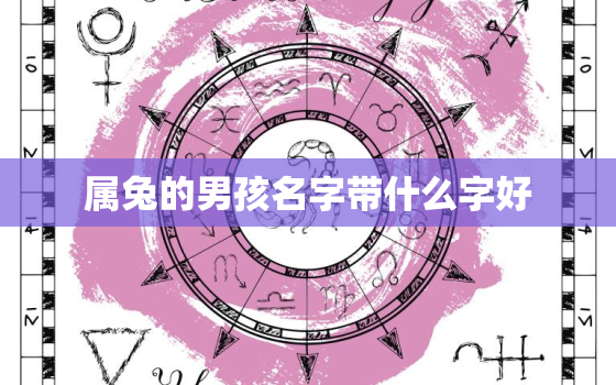 属兔的男孩名字带什么字好，属兔的男孩取什么名字最好