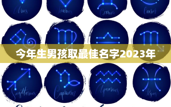 今年生男孩取最佳名字2023年，今年生
宝起什么名好