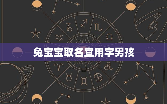 兔宝宝取名宜用字男孩，兔宝宝乳名
