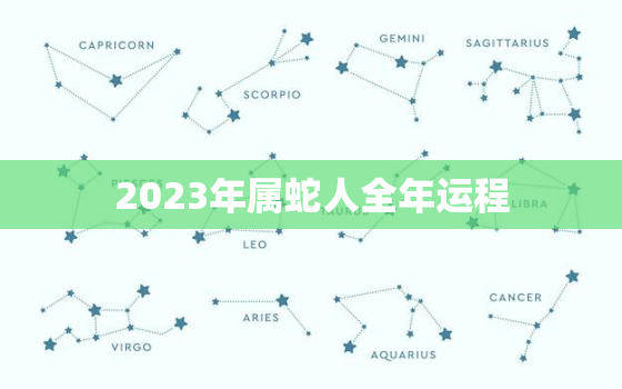 2023年属蛇人全年运程，2023年属蛇人全年运程详解