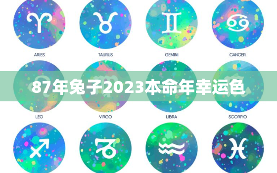 87年兔子2023本命年幸运色，87年属兔2023