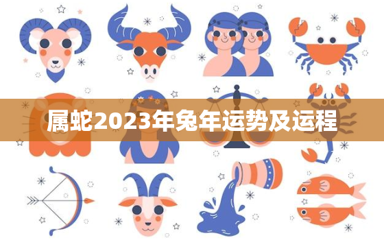 属蛇2023年兔年运势及运程，属蛇2023年兔年运势及运程详解