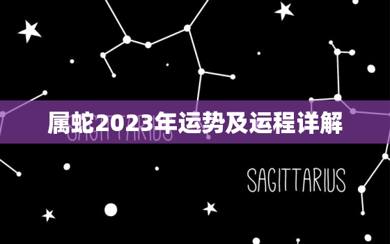 属蛇2023年运势及运程详解，属蛇人2022年以后十年大运