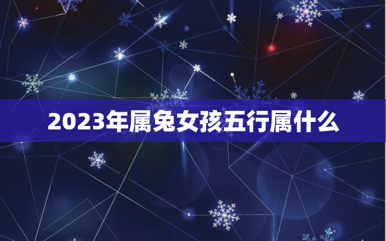 2023年属兔女孩五行属什么，2023年属兔女孩五行属什么命格