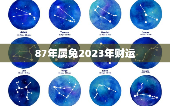 87年属兔2023年财运，87年属兔2023年财运方位