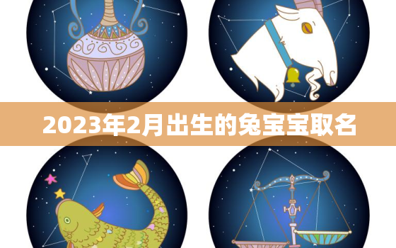 2023年2月出生的兔宝宝取名，2023年兔宝宝几月出生最好命农历