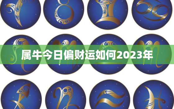 属牛今日偏财运如何2023年，属牛今日财运在哪个方向