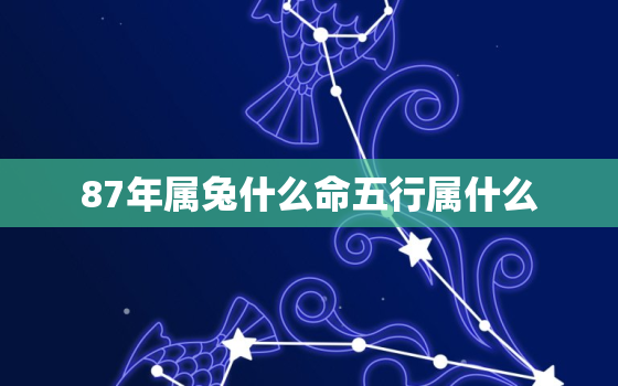 87年属兔什么命五行属什么，87年属兔的命属五行