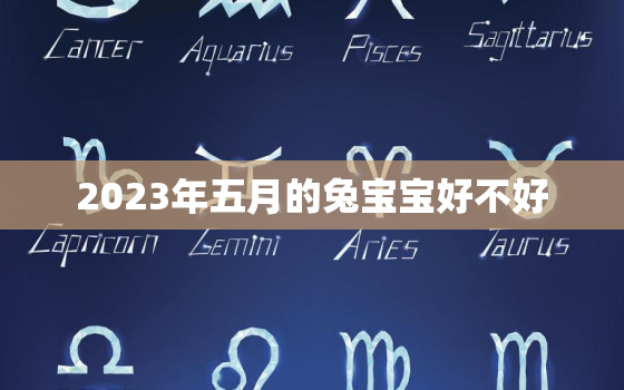 2023年五月的兔宝宝好不好，2022年备孕最佳月份