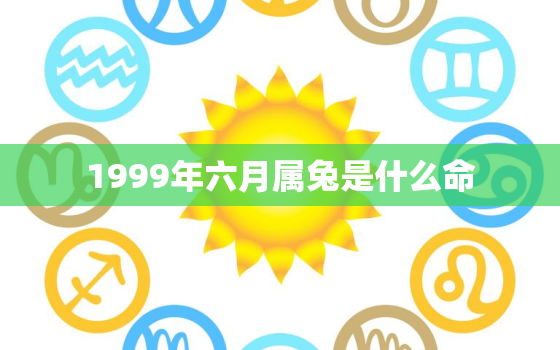 1999年六月属兔是什么命，1999年6月兔是什么命