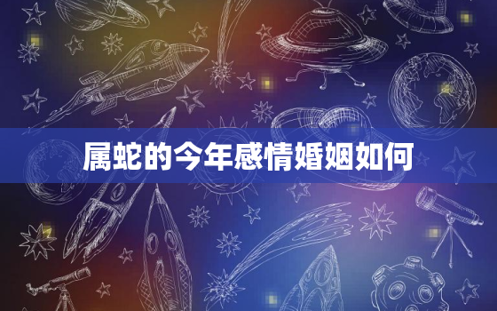 属蛇的今年感情婚姻如何，属蛇的过了33岁就顺了