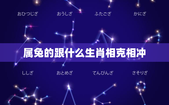 属兔的跟什么生肖相克相冲，属兔与什么属相相冲相克