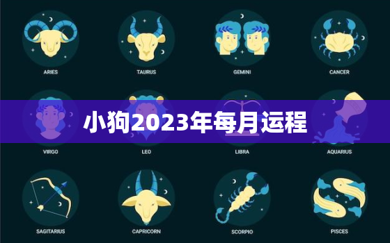 小狗2023年每月运程，狗2023年运势