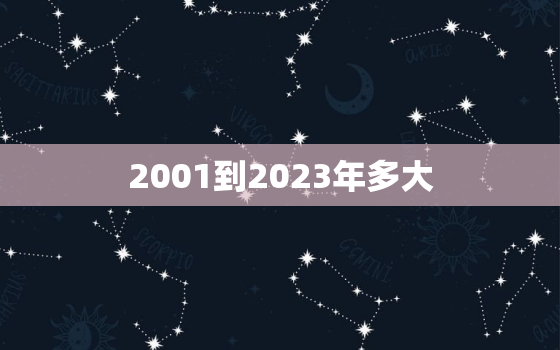 2001到2023年多大，2001年到2027年多大