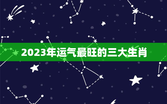 2023年运气最旺的三大生肖，1993年在2023年属鸡人的全年运势