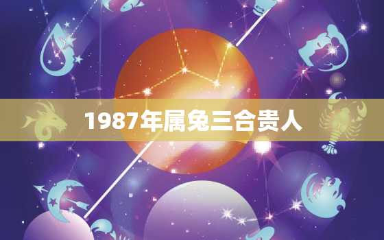 1987年属兔三合贵人，1987年属兔三合贵人生肖