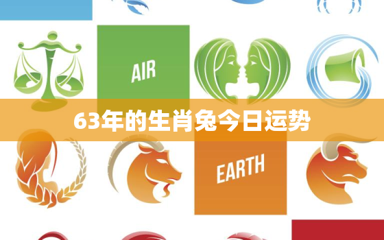 63年的生肖兔今日运势，63年属兔人今日财运方位