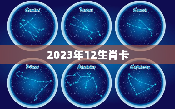 2023年12生肖卡，2023年十二生肖