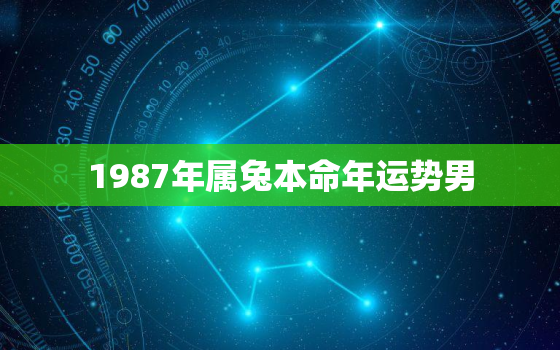 1987年属兔本命年运势男，1987年出生的本命年