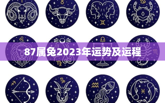 87属兔2023年运势及运程，87年属兔在2023年运势如何