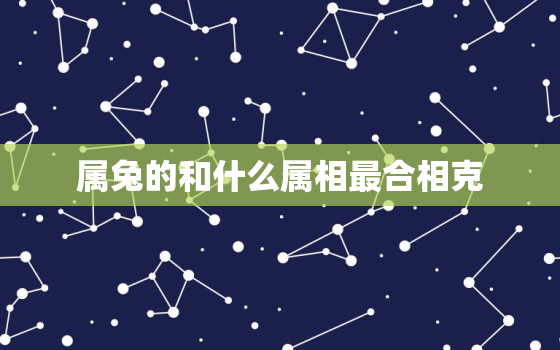 属兔的和什么属相最合相克，属兔的和什么属相合最好