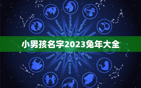 小男孩名字2023兔年大全，小男孩名字2023兔年大全取名