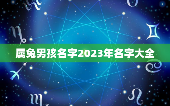 属兔男孩名字2023年名字大全，2023属兔起名