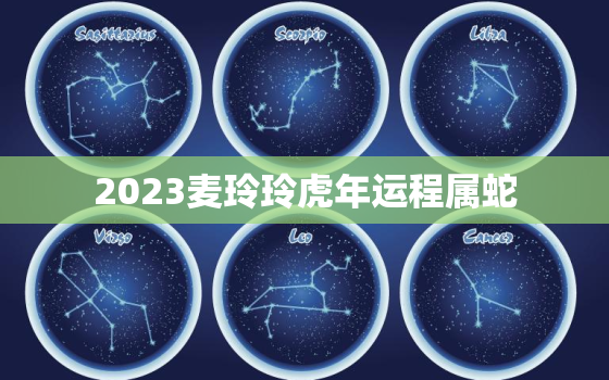 2023麦玲玲虎年运程属蛇，麦玲玲2022年运程属蛇