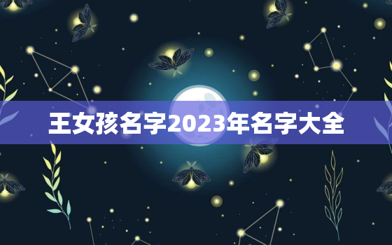 王女孩名字2023年名字大全，王女孩起名