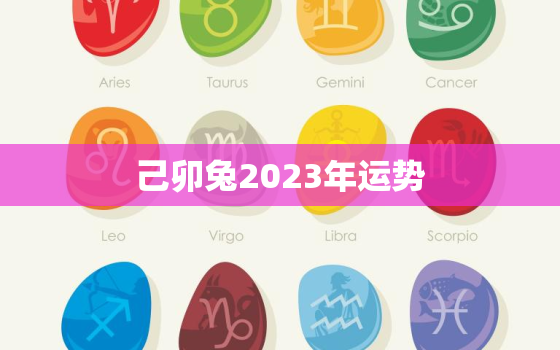 己卯兔2023年运势，已卯兔年