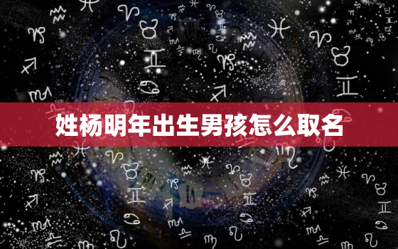 姓杨明年出生男孩怎么取名，杨姓名字大全男孩2022