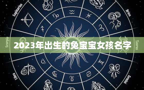 2023年出生的兔宝宝女孩名字，2023年的兔宝宝好不好