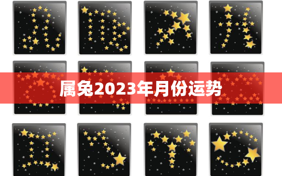 属兔2023年月份运势，生肖兔在2023年的运势以及注意月份