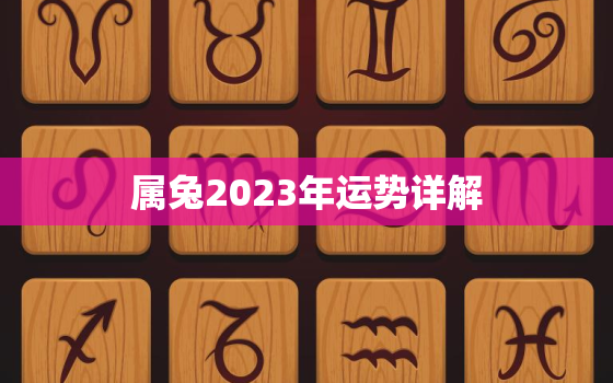 属兔2023年运势详解，属兔2023年运势详解及运程