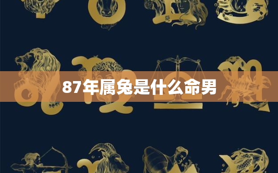 87年属兔是什么命男，87年属兔男人是什么命