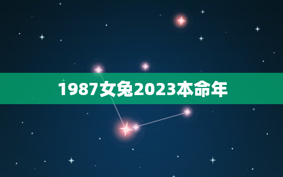 1987女兔2023本命年，1987年属兔36岁本命年是什么样子的女