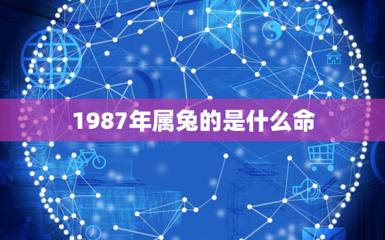 
1987年属兔的是什么命，1987年是什么命